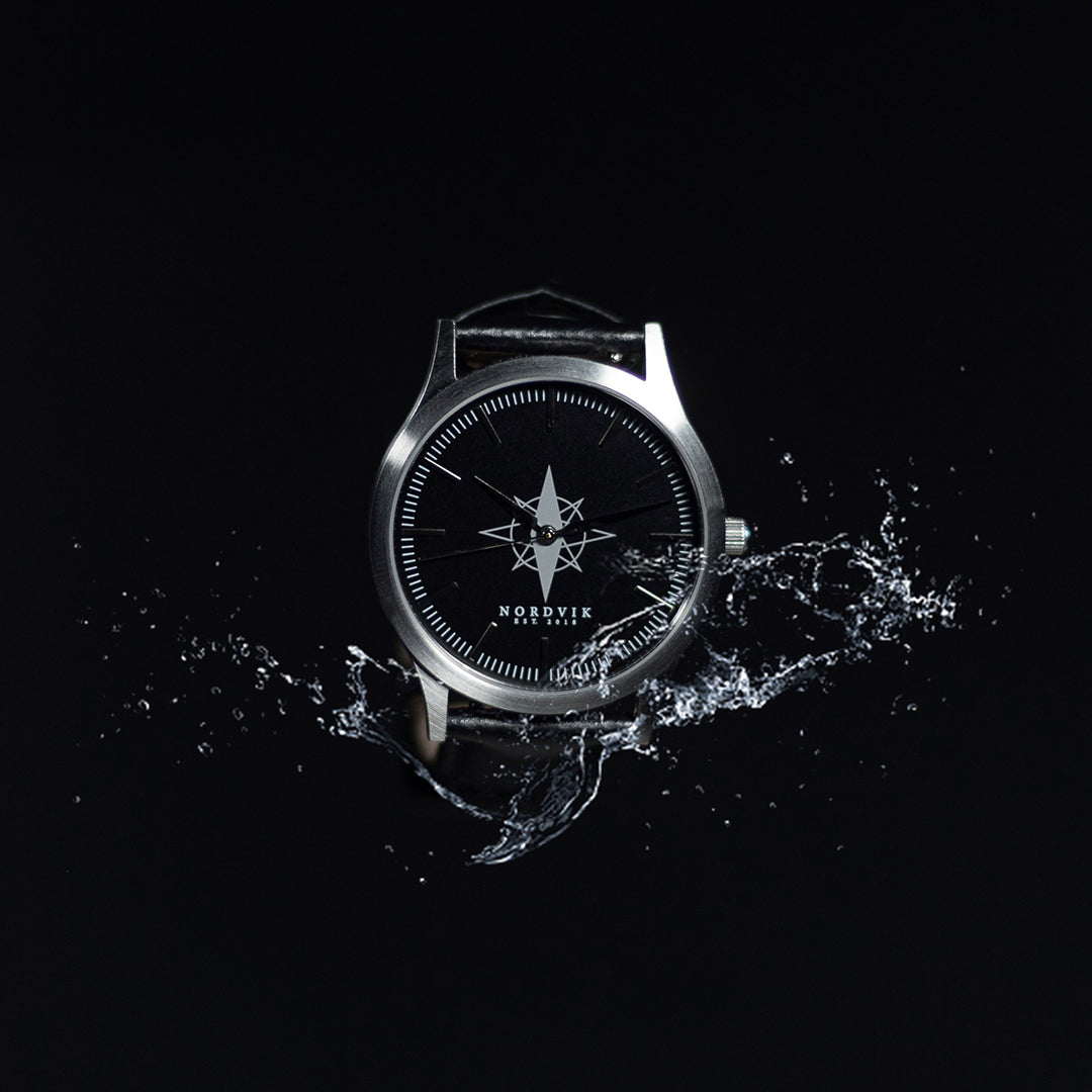 Dark cheap silver watch